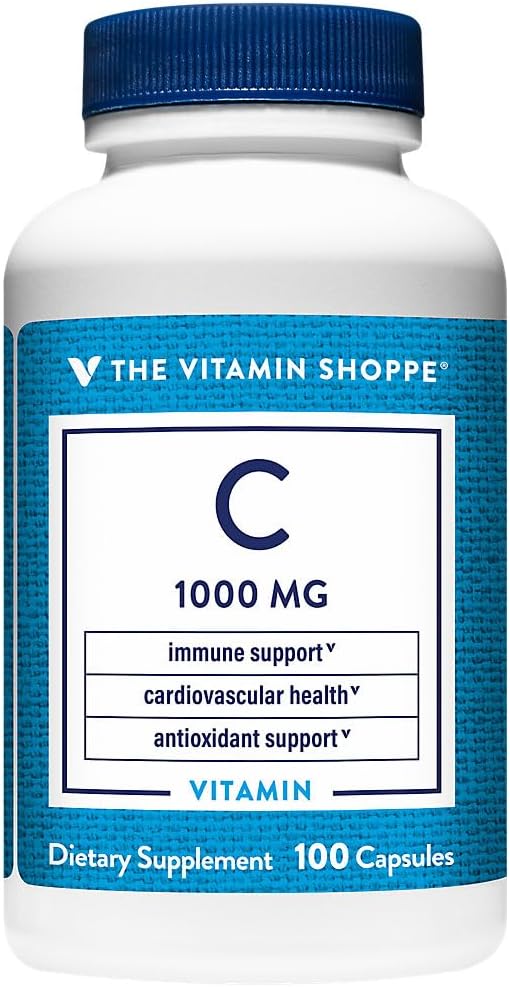 The Shoppe C-1000 1000MG, Antioksi That Supports Immune & Cardiovascular Health (100 Capsules)