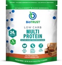 BioTrust Low Carb Protein Tozu - Dikt edilen Whey Protein Toz ve Vakain Ölmüş Cattle, Plus Digestive Enzymes - Salted Caramel, 14 Hizmetler