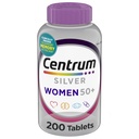 Centrum Silver Women's Multivitamin for Women 50 Plus, Multivitamin/Multimineral Supplement with Vitamin D3, B Vitamins, Non-GMO Materialss, Supports Memory and Cognition in Yaşlı Yetişkinler - 200 Ct