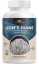 Doğasalm Lions Mane Mushroom Supplement - Focus Memory Spirit Clarity için Organik Beyin Desteği - GMO Bilişsel Fonksiyonl - 90 Vejetaryen Capsules