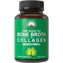 Bone Broth Collagen Capsules. 180 Grass Fed Bone Broth Collagen protein.. Contains All 3 Tip 1, 2 ve 3. Pure Pasture Kadınlar ve Erkekler için Paleo Dostu Tabletleri Yükseltdi