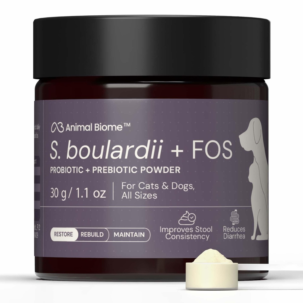 AnimalBiome S boulardii + FOS for Cats and Dogs Probiyotik Prebiyotik - 30g
