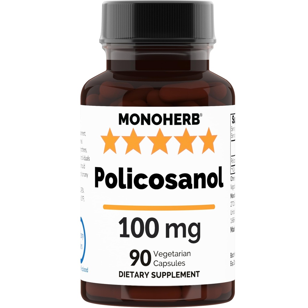MONOHERB Policosanol 100 mg ανά Καψάκιο - 90 Veg Κάψουλες