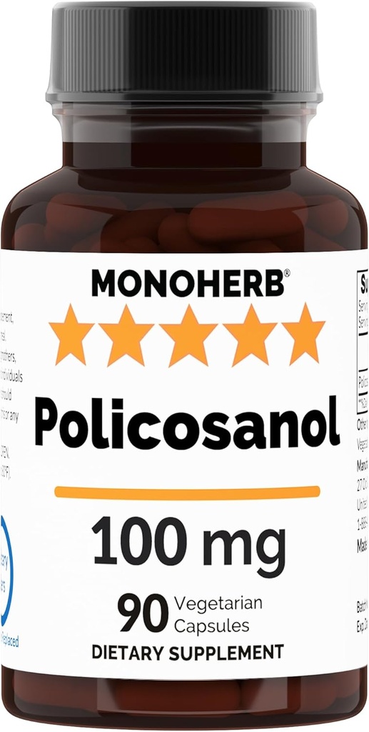 MONOHERB Policosanol 100 mg ανά Καψάκιο - 90 Veg Κάψουλες