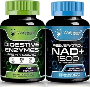 WELLNESS LABSRX NAD Supplement Capsules | Digestive Enzymes Capsules