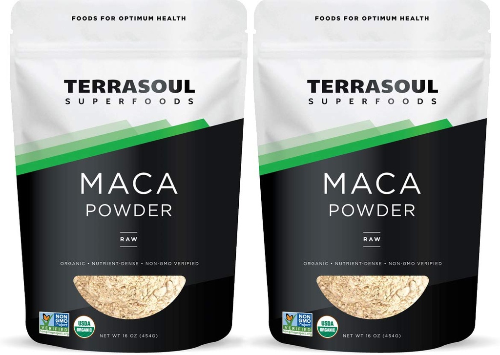 Terrasoul Superfoods Organic Raw Maca Powder, 2 Lbs : Premium Quality, Supports Αυξημένη Σταμίνα & Ενέργεια