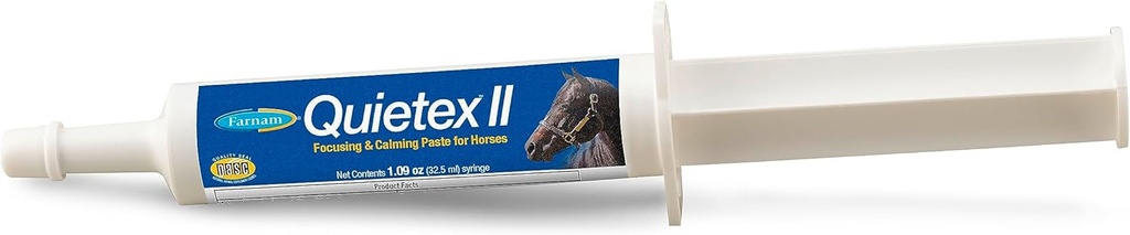 Farnam Sessiz II At Calming Supplement Paste for Horses, Sinir davranışını yönetmeye yardımcı olur ve atları sakinleştirir ve stresli durumlarda oluşur, 32.5 ml ringe