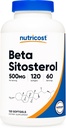 Nutricost Beta Sitosterol 120 Softgels, 500mg - Non-GMO, Gluten Free Supplement, 60 Servings