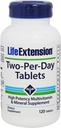 Life Extension Two-Per-Day Tabletleri Super-Potent Multivitamin & Mineral Supplement 120 Tablets