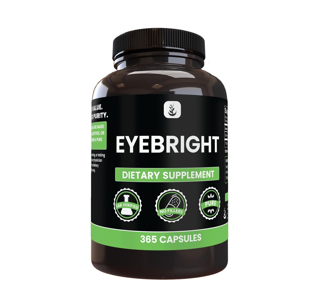 PURE ORIGINAL INGREDIENTS Eyebright (365 Capsules) Magnezyum Or Rice Fillers, Always Pure, Lab TY