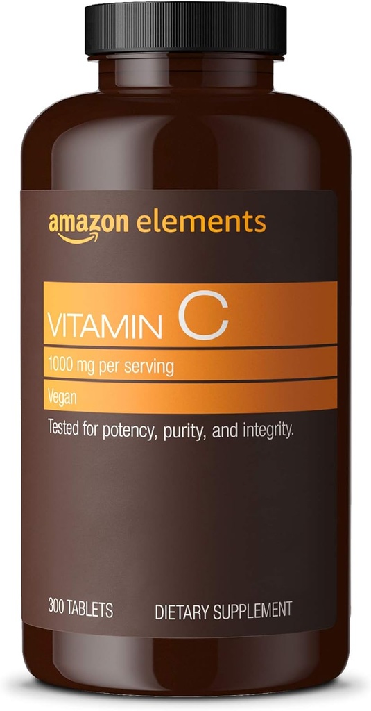 C Vitamin 1000 mg, Sağlıklı Immune System, Vegan, 300 Tablet, 10 ay tedarik