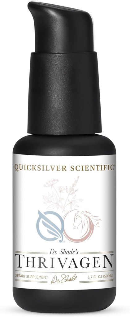 Quicksilver Scientific Thrivagen - Γυναικεία Συμπληρώματα Υγείας με 15 Ενέργεια, Ορμονική Ισορροπία & Επιτηδιακή Υποστήριξη Βοτανικά - Προσαρμοσμένα Βότανα με Shatavari, Rhodiola & Maca Root (1.7oz / 50ml)
