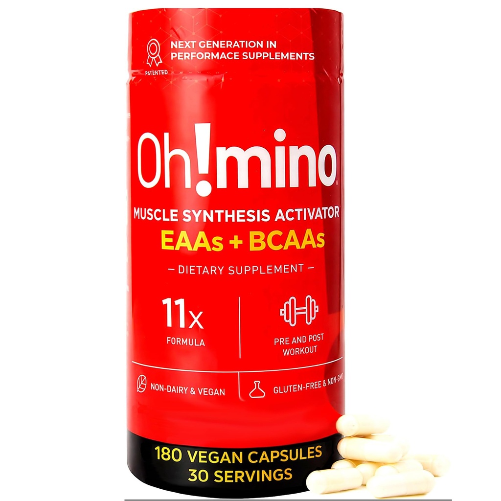 Oh!mino Essential replicas Supplement. Caffeinated Capsules. Tüm 9 EAAs, BCAAs ve İşouts için Mükemmel Amino Enerji ve Kas inşa etmek ve Daha Hızlı Yeniden Keşfetmek.