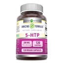 Amazing Formulas 5HTP (L-5-Hydroxytryptophan) Supplement | 200 Mg per Service | Veggie Capsules | Non-GMO | Gluten-Free | Made in USA (1 Pack | 120 Count)