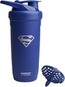 Smartshake DC COMICS Reforce Paslanmaz Çelik Protein Shaker Şişe 900 ml | 30 oz - Leakproof Vida-on Lid - BPA Ücretsiz - Uniseks - Isteğe bağlı olmayan - Süpermen Logo