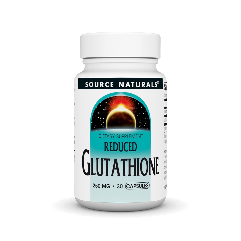 Source Naturals Glutathione, Supplement for Liver Support, 250 mg - 30 Capsules