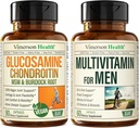 Vegan Glucosamine Chondroitin MSM Κοινό συμπλήρωμα υποστήριξης & Πλήρης πολυβιταμίνη για τους άνδρες