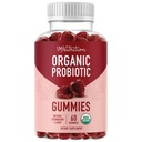 Organik Probiyotikler Gummies | 5 Milyar CFU Probiyotikleri Digestive Health & Immune Support | Hardy Bacillus Subtilis | Strawberry Gummies | Raf Stable, Gluten-Free, Vegan | 60 Ct. (1 ay Supply)
