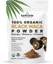 Organic Black Maca Peruvian Root Powder | Black Maca Root for Men | Natural Supplement | Essential Vitamins, Minerals & Fatty Acids Improved Energy | Immune Support (8oz, Pack of 1)
