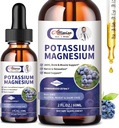 2 Pack Pyum Magnezyum Tamamı Sıvı - Yüksek Aborpsiyon Calm Magnezyum Kompleksi ve Potasyum Plus Kalsiyum, D3, Leg Cramps & Bone & Energy & Immune Support - 4 Fl oz
