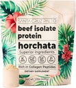 Santa Cruz Paleo Beef Isolate protein Toz, Horchata, Collagen,, Gluten Free, Keto, Sugar Free, Paleo, 20g Grass Fed Proteinleri, Low Calorie Clean Protein Toz, 1.11 L L