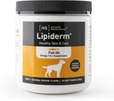 New International Veterinary Sciences IVS Lipiderm Skin ve Coat Fish Oil Omega 3 ve 6 Diyetsel Supplement Köpekler ABD'de (Soft Chews, 90 Count)