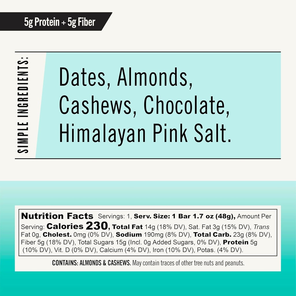 Thunderbird Bars Energy Snack, Gluten-Free with protein, Sağlıklı Gerçek Gıda, Vegan Paleo Non-GMO, Hiçbir Ek Olmayan Şeker, Almond Butter Sea Salt Flavor (12, 1.7 Kont oz. Bars)