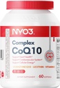 CoQ10 200mg με Λεκιθίνη και Βιταμίνες Ε, Ultra Υψηλή Απορρόφηση, Αντιοξειδωτικό για την καρδιακή υγεία & την παραγωγή ενέργειας, Υψηλή περιεκτικότητα σε συνένζυμο Q10, Χωρίς γλουτένη, Μη ΓΤΟ, 60 ημέρες προσφοράς