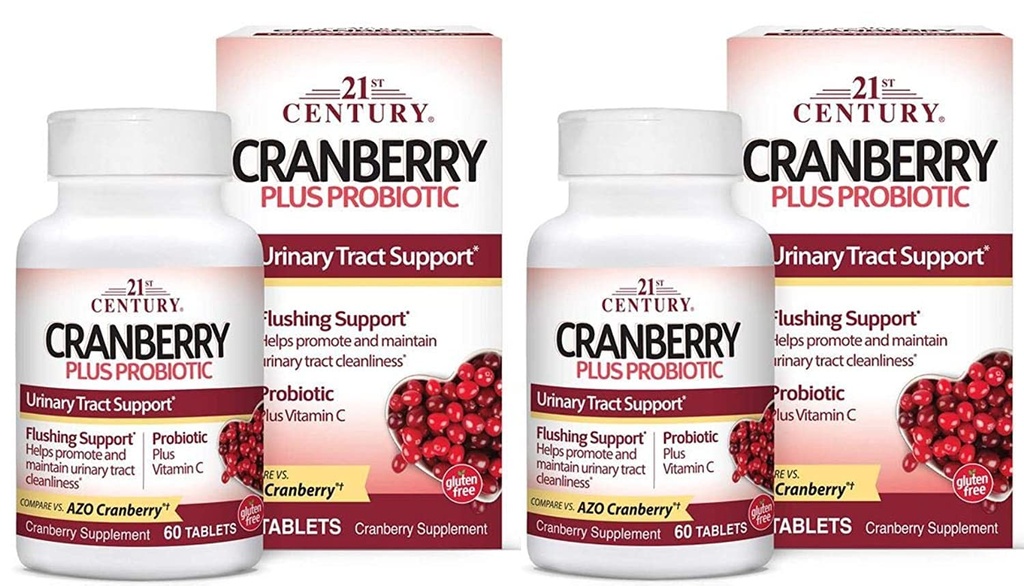 21. Yüzyıl Cranberry Plus Probiyotik Tabletler,2 Kont