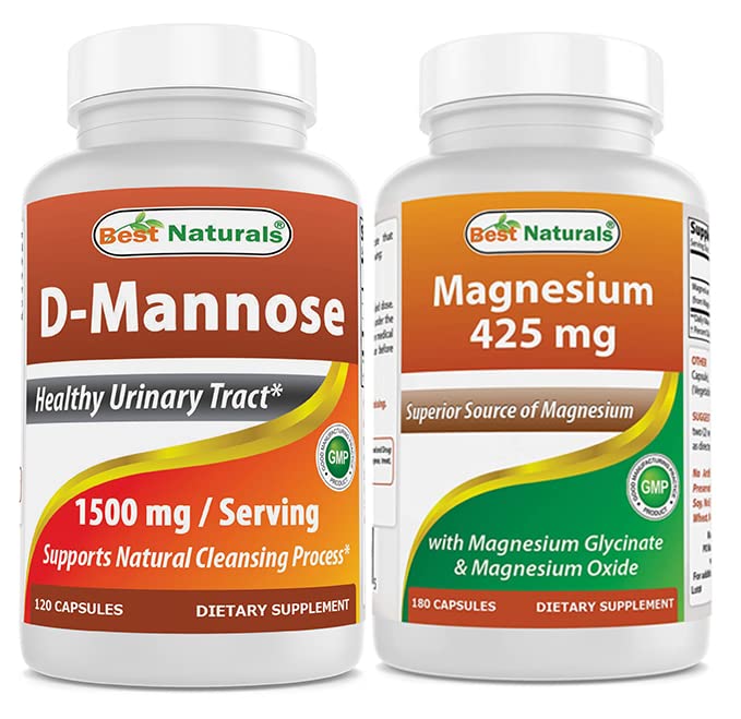 En İyi Doğallar D-Mannose 1500 mg & Magnezyum Glycinate 425 mg