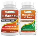 Best Naturals D- Mannose 1500 mg & Γλυκινικό μαγνήσιο 425 mg