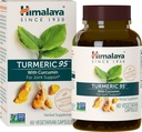 Himalaya Turmeric 95 Supplement with Curcumin/Curcuminoids, Ortak ve Kas Desteği, Mükemmel Flexability and Mobility, 600 mg, Non-GMO, Vegan, Gluten Free, 60 Capsules, 60 Day Supply