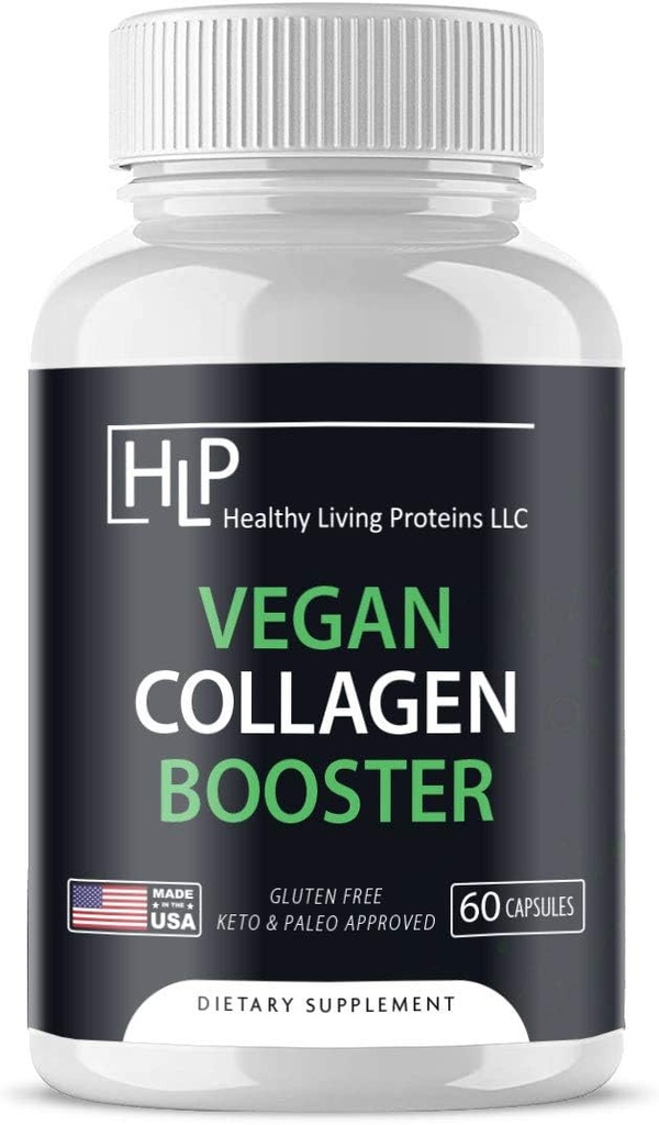 Sağlıklı Yaşam Proteinleri | Vegan Collagen Branson | Sağlıklı Saç, Skin, Nails | Vegan, Vegetarian, Keto, Paleo, Gluten Free | Capsules (60 Kont) için Sisteminizde Destek ve Güçlendirme Kolajı Yardım