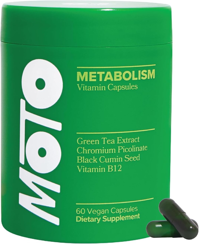 O Positiv Moto Kadın Metabolism Desteği - Enerji, Curb Cravings, Sağlıklı Metabolism - Vegan Capsules, 30 Hizmet