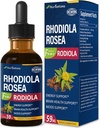 Rhodiola Rosea (Rodiola) Ekstralar, Doğal Adaptojen Tamam/W Ashwagandha, BTC, Kutsal Basil, & Echinacea for Energy, Brain Health, Immunty & Mood Support.