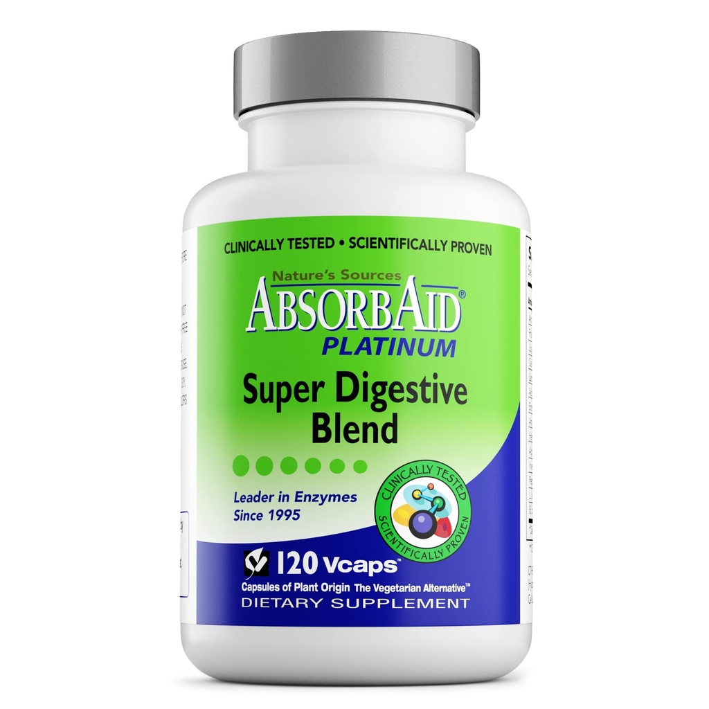 Absorbaid Platinum Super Digestive Blend, 120 Count