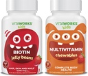 Çocuklar Biotin 5000 mg Jelly Beans + Multivitamin Chewables Sche