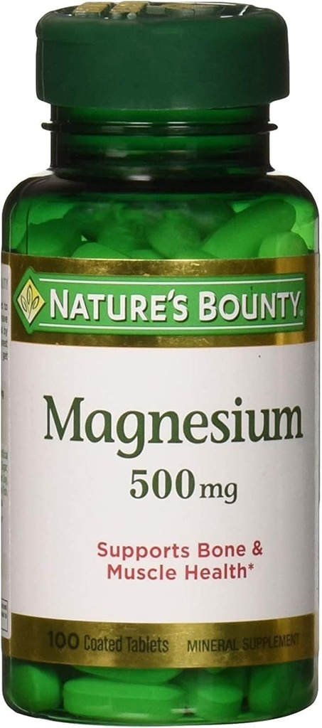Nature's Bounty Magnesium Oxide 500mg, 100 δισκία