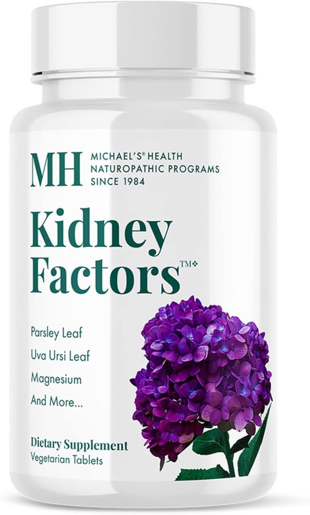 MICHAEL'S Health Naturopathic Programs Kidney Faktörleri - 60 Vejetaryen Tabletler - Kidney Function için Nutrients - Gluten Free, Kosher - 20 Hizmet