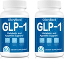 GLP-1 υποστήριξη, συμπλήρωμα GLP-1, επίπεδο υποστήριξης GLP-1 φυσικά, φυσικό συμπλήρωμα GLP-1 για άνδρες και γυναίκες, Πάρτε πριν από το γεύμα - 60 κάψουλες (2 συσκευασίες)