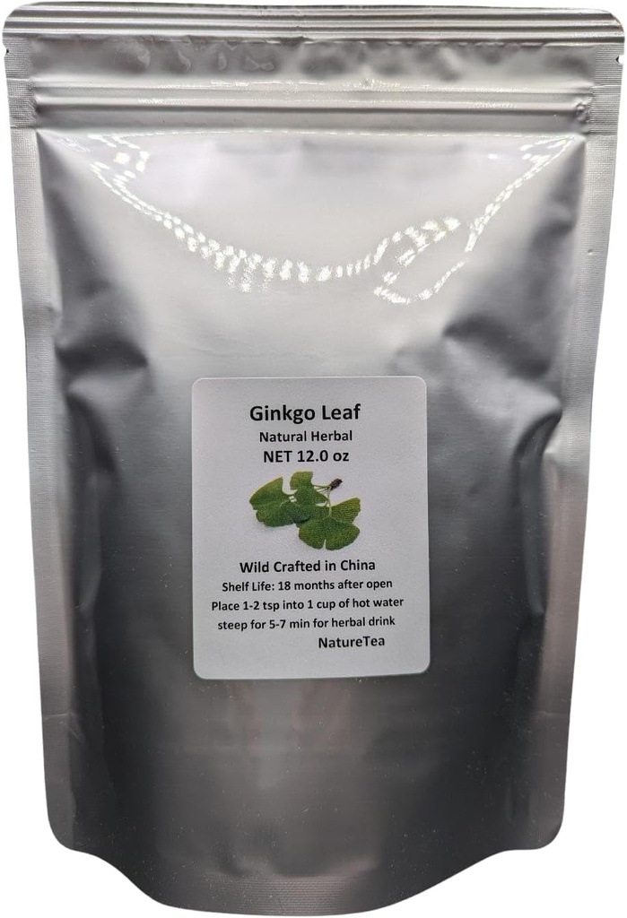 Ginkgo Leaf - Premium G Biloba Loose Leaf 100% Doğadan% (12 oz)