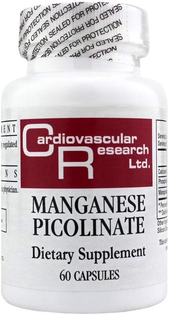 Cardiovascular Research Manganese Picolinate, White, 60 Kont