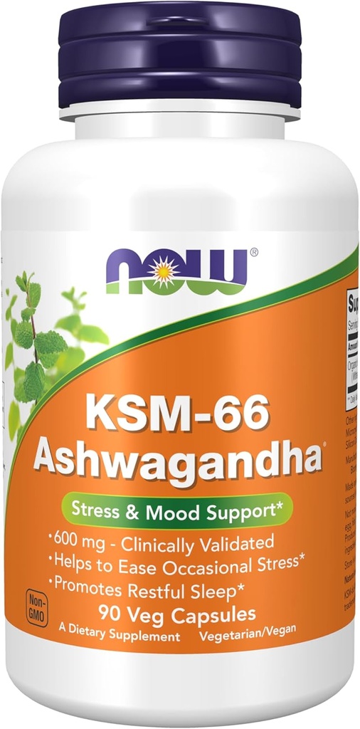 Şimdi Tamamlar, KSM-66 Ashwagandha®, Stres ve Uyku Desteği, 90 Veg Capsules