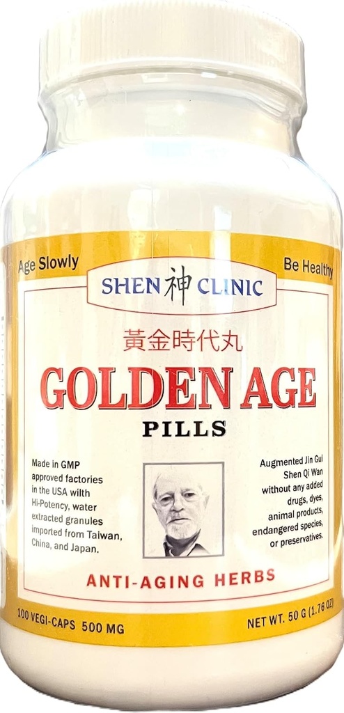 Altın Çağ Pills Yaşlılar için Tüm Doğal Tamam - 100 Capsules
