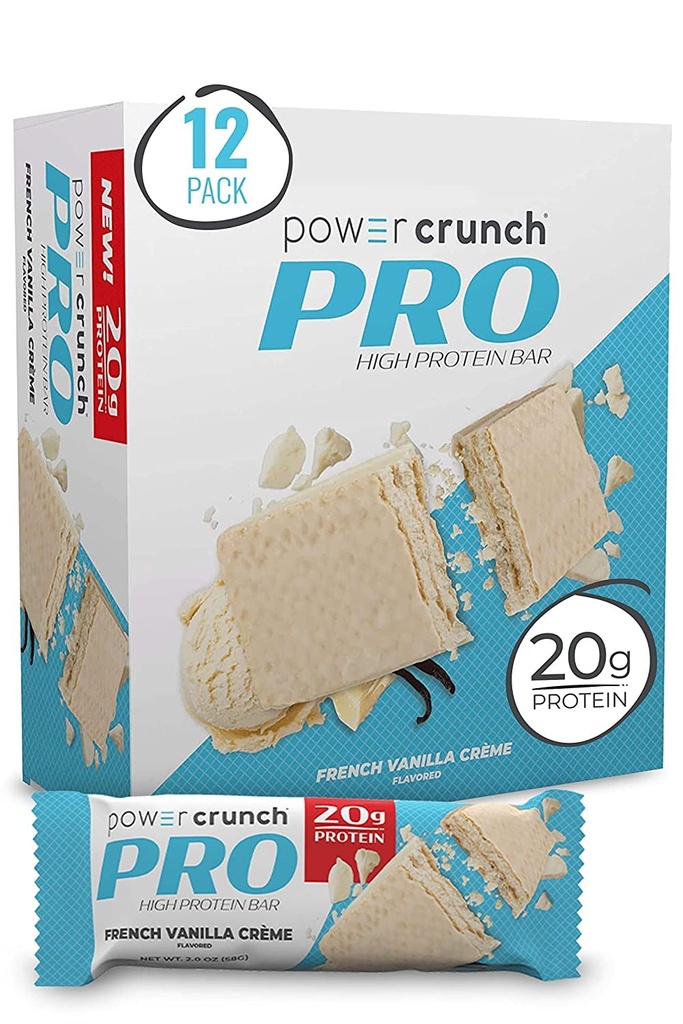 Power Crunch PRO, Γαλλική Vanilla Crème, 2 ουγγιά (12 κόμης)