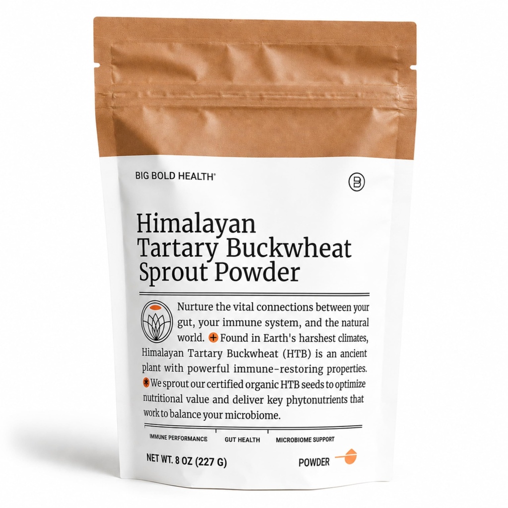 BÜYÜK BOLD SAĞLIĞI Himalaya Tartary Buckwair Sprout Toz - Immune Support Superfood with 200x More Polyols, Prebiyotik Fiber, Non-GMO, Gluten-Free, T-Free, Vegetarian, 30 Hizmetler