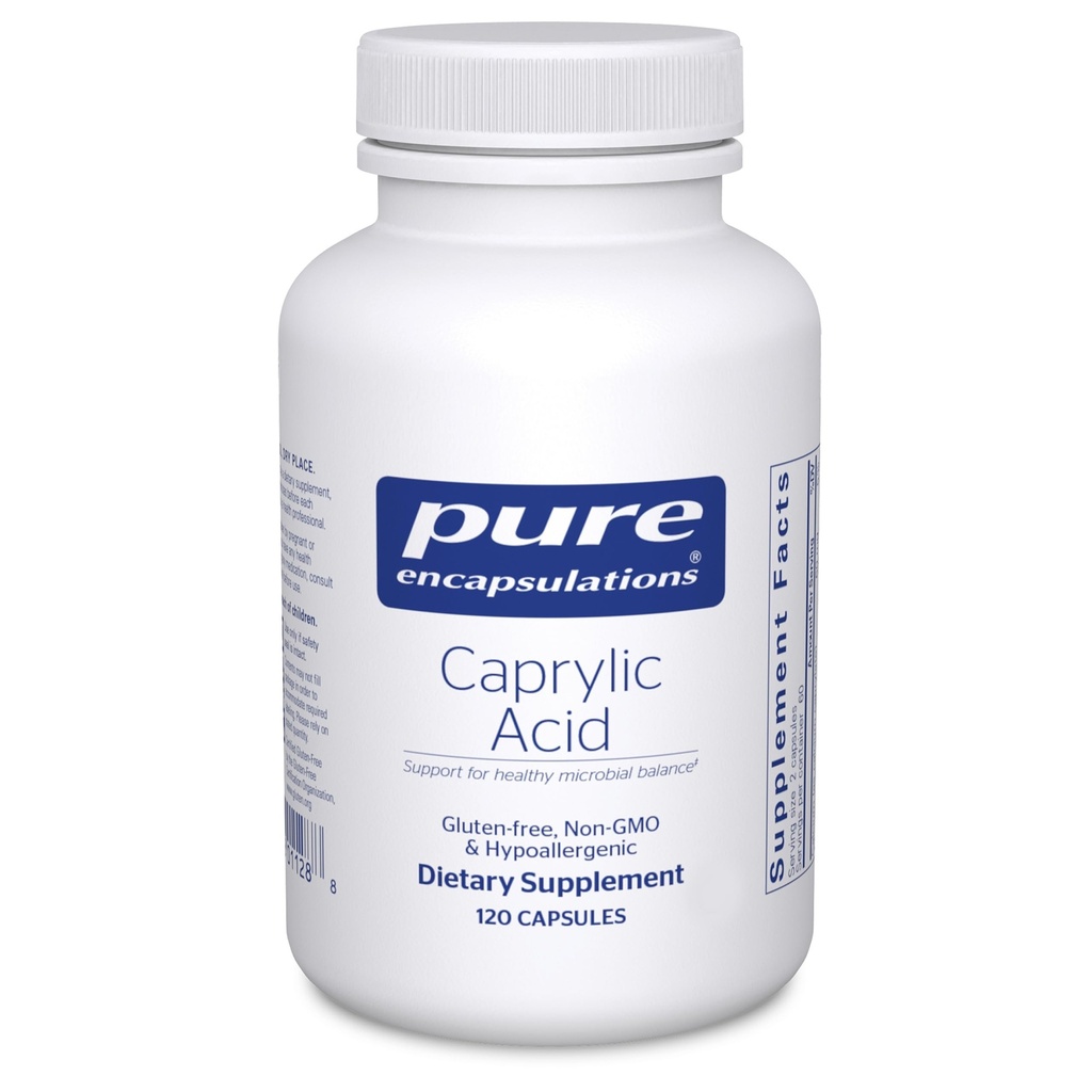 Saf Encapsulations Caprylic Acid | Supplement for Gut and Digestive Health, GI Balance, Gastrointestinal Support, and Intestinal Health* | 120 Capsules