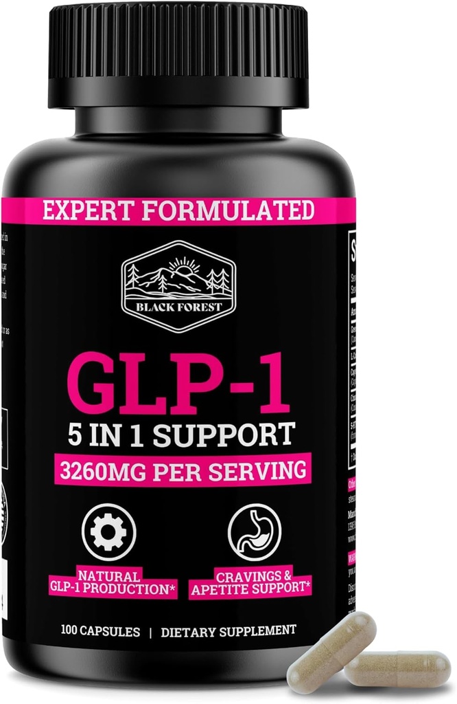 GLP-1 συμπλήρωμα υποστήριξης (GLP-1 συμπλήρωμα γυναικών) GLP Ενεργοποιήστε με GLP-1 Probiotic & Green Tea Extract (5 σε 1 GLP-1 Booster) 3260mg ανά υπηρεσία (1 μήνας προσφοράς) για υποστήριξη μεταβολισμού