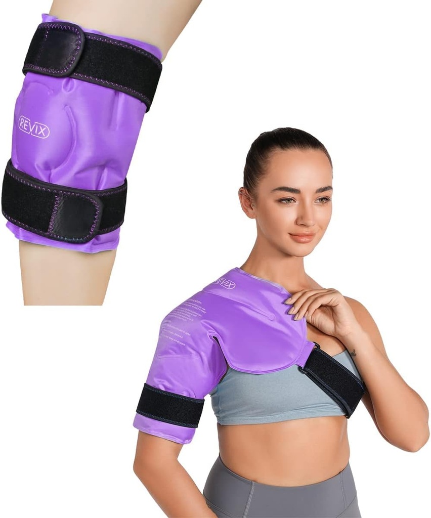 Revix Knee Ice Pack για τραυματισμούς Reuseable και Gel Wrap πάγου για ανακούφιση από τον πόνο ώμο