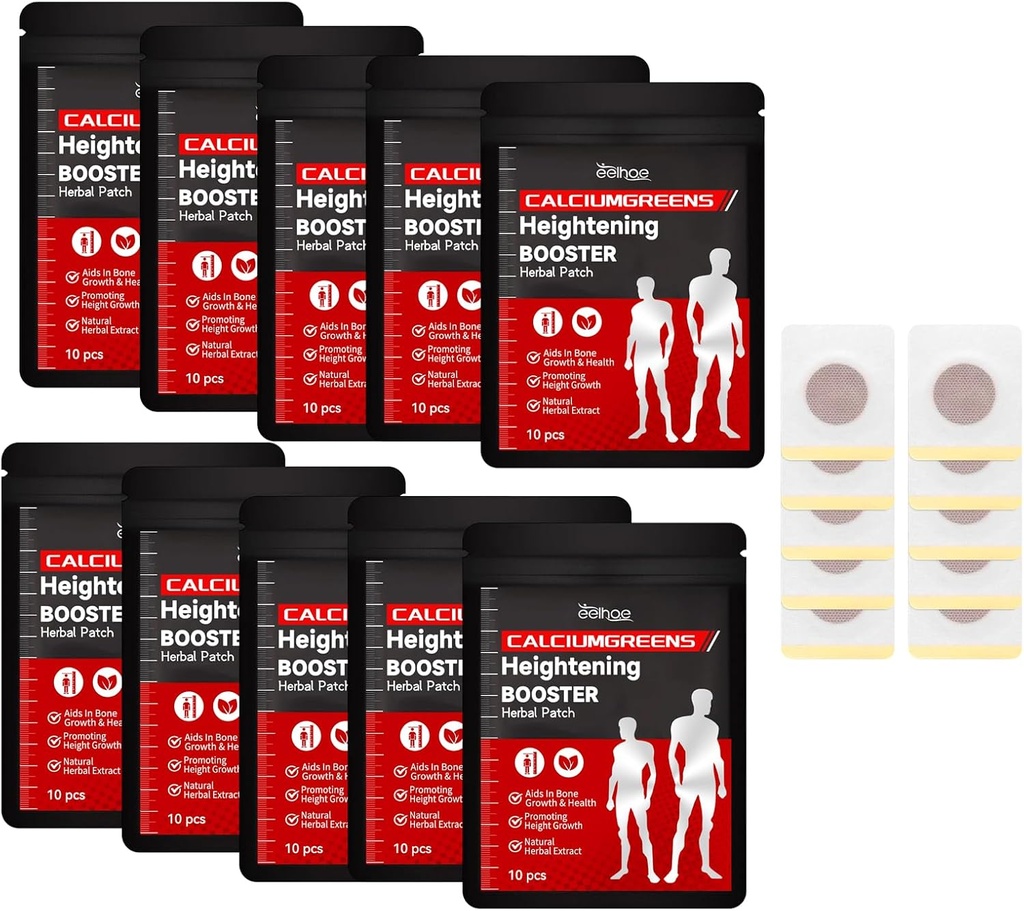 Herbaluba Destek Patch, Boyify Branson Herbal Patch,Height growth Patch, Herbal Heights Foot Patch, Skeletal Kass (8pack) Büyümesini Teşvik Etmek